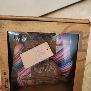 Roper Multicolor Striped Baby Shoes